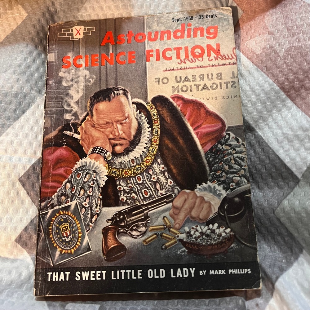 Astounding Science Fiction, September 1959 vintage paperback magazine pulp retro
